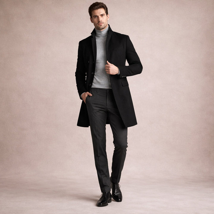 Amadeo | El Abrigo de Invierno Elegante de Mezcla de Lana para Hombre Collingwood