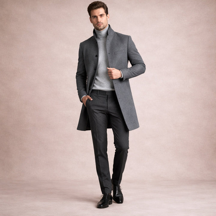 Amadeo | El Abrigo de Invierno Elegante de Mezcla de Lana para Hombre Collingwood