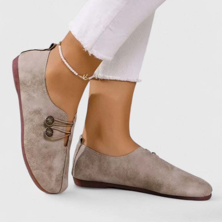 Kyline | Mocasines Elegantes y Plegables - Marrón claro