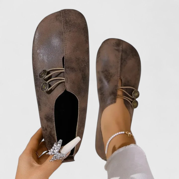 Kyline | Mocasines Elegantes y Plegables - Marrón claro