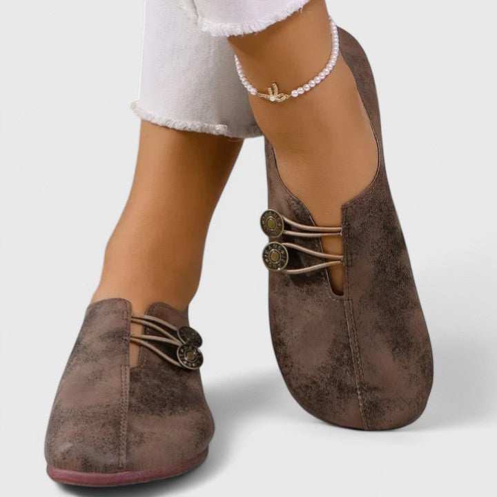 Kyline | Mocasines Elegantes y Plegables - Marrón claro