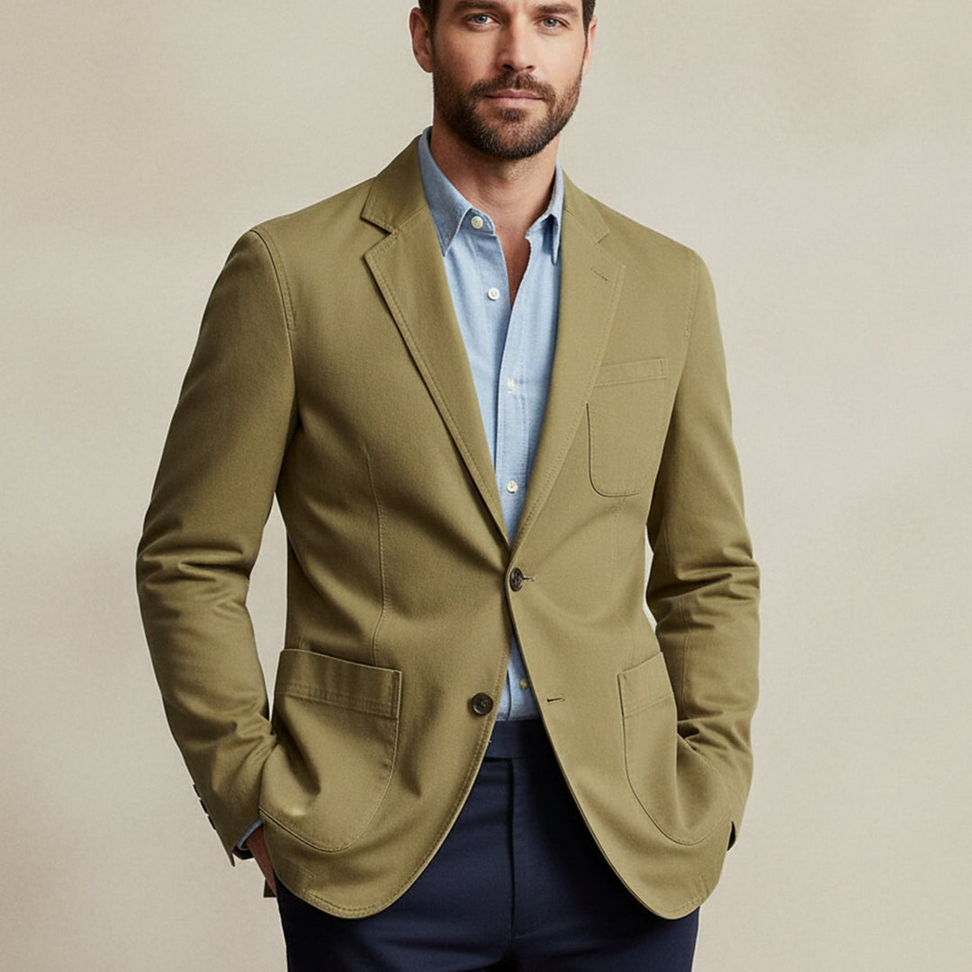 Iago | El Rompevientos de Algodón para Hombres Estilo Blazer de Reykjavik con Bolsillos