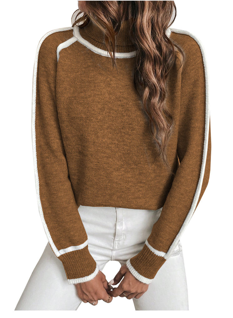 Elle | Suéter de cuello alto acogedor para mujeres