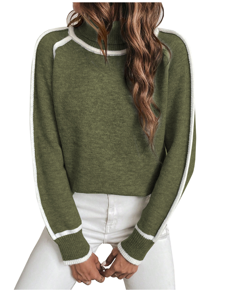 Elle | Suéter de cuello alto acogedor para mujeres