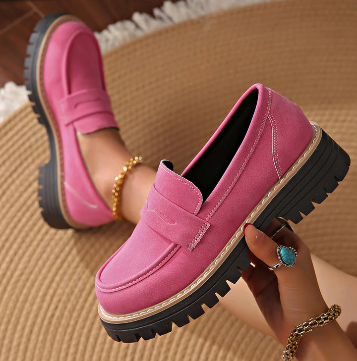 Étiennette | Mocasines Ortopédicos con Suela de Cuña - Beige