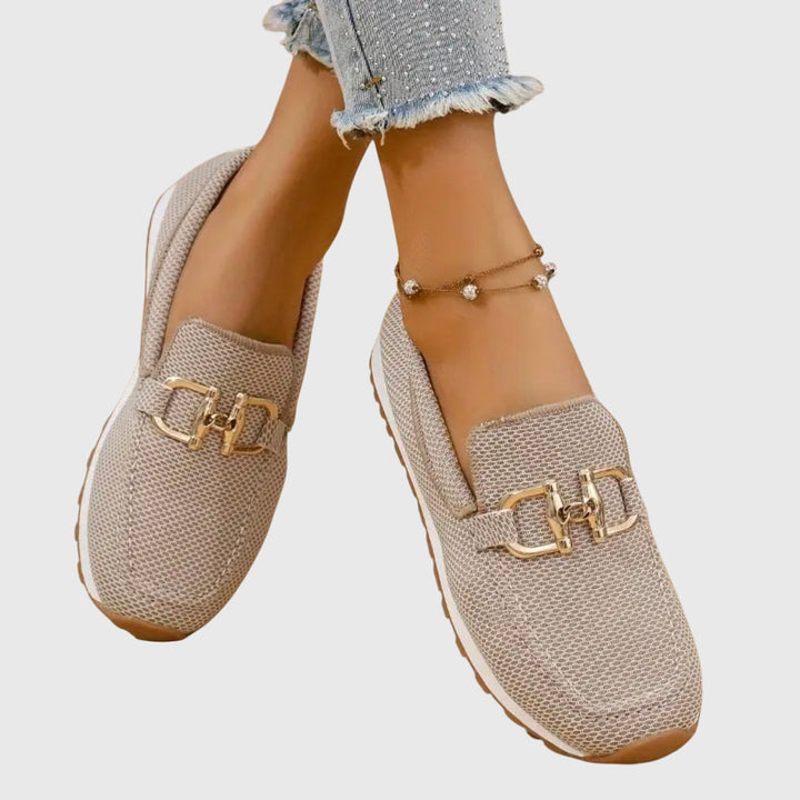 Susie | Zapatillas Ortopédicas Estilo Mocasín - Beige