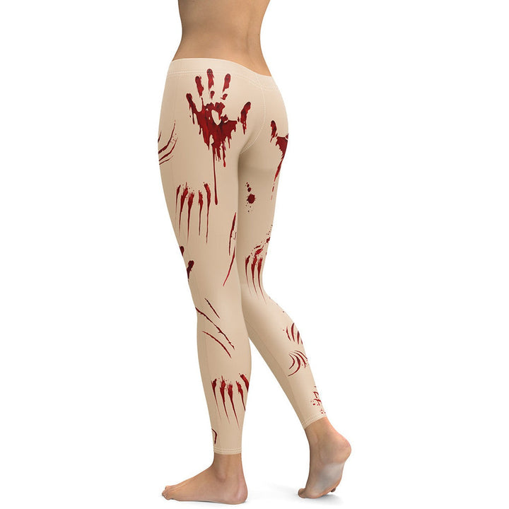 Leggings de Halloween Salpicaduras de Sangre con estampado de manchas de sangre – imagen 11