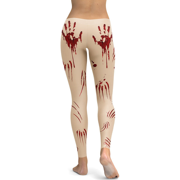 Leggings de Halloween Salpicaduras de Sangre con estampado de manchas de sangre – imagen 1