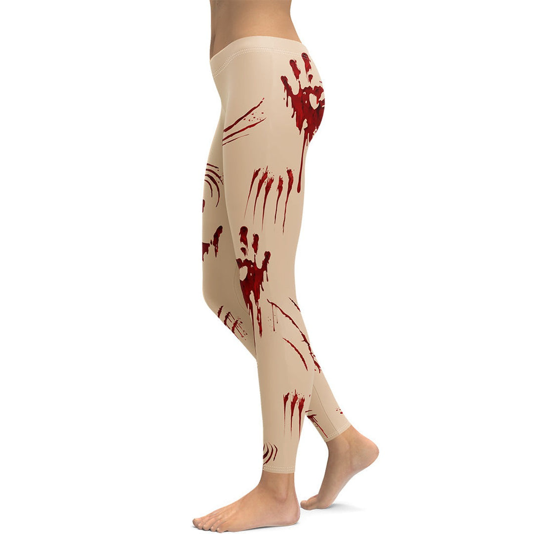 Leggings de Halloween Salpicaduras de Sangre con estampado de manchas de sangre – imagen 10