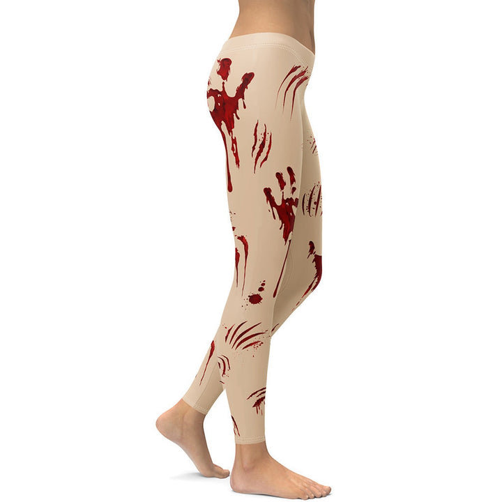 Leggings de Halloween Salpicaduras de Sangre con estampado de manchas de sangre – imagen 12