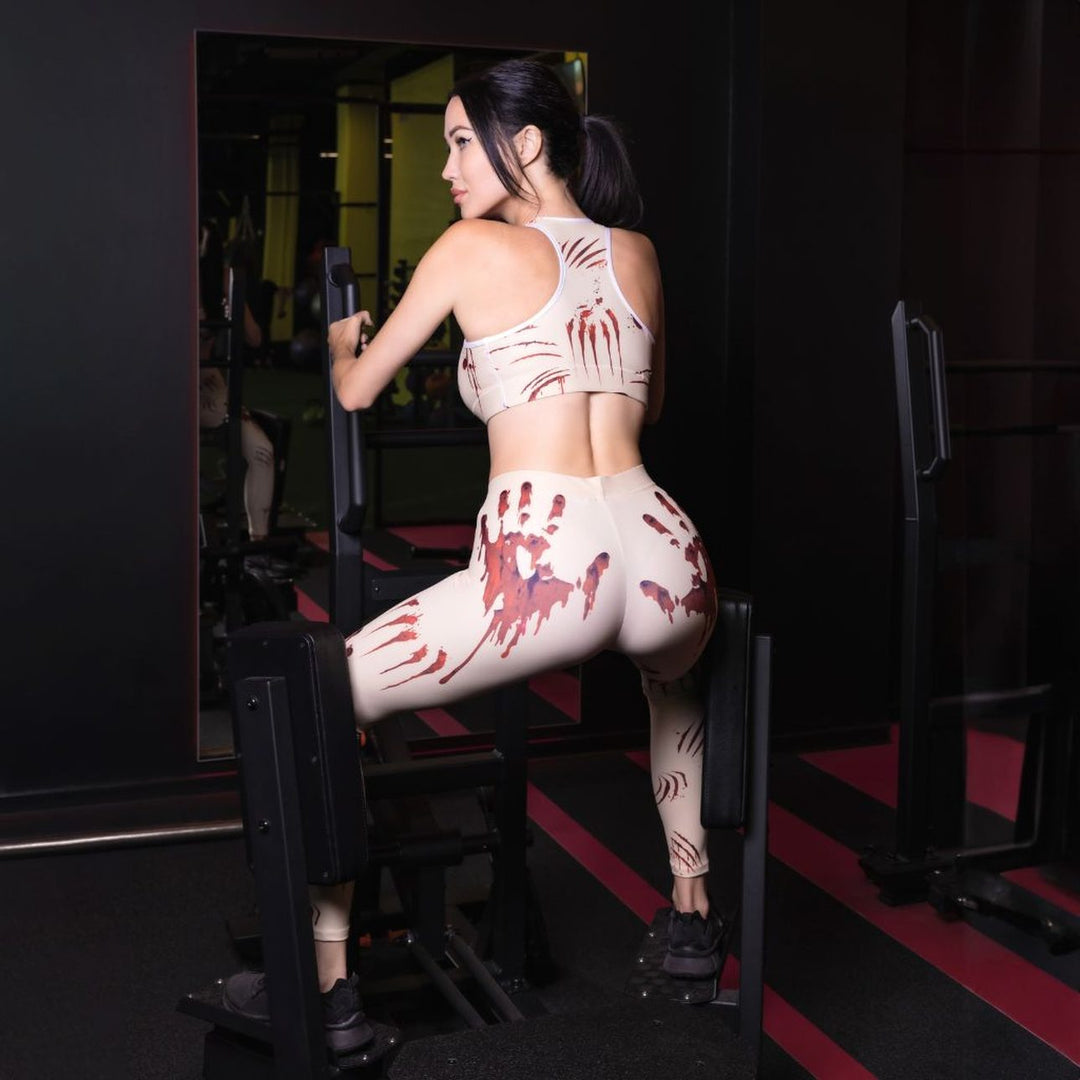 Leggings de Halloween Salpicaduras de Sangre con estampado de manchas de sangre – imagen 5