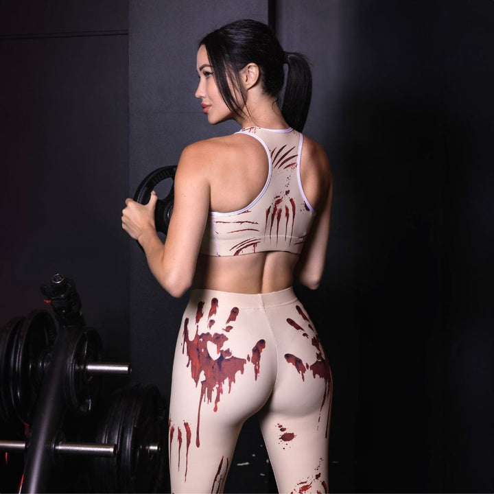 Leggings de Halloween Salpicaduras de Sangre con estampado de manchas de sangre – imagen 9