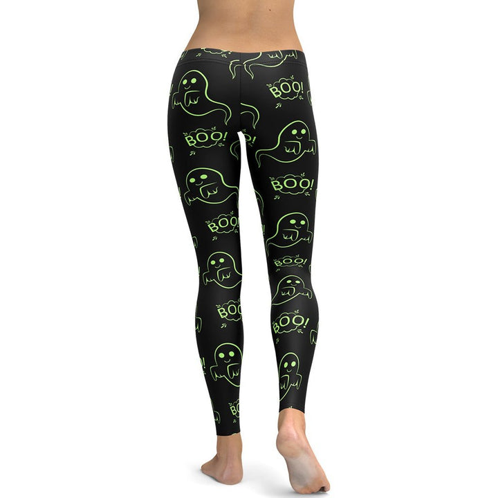 Leggings de Halloween Fantasmas Boo con estampado de fantasmas – imagen 3