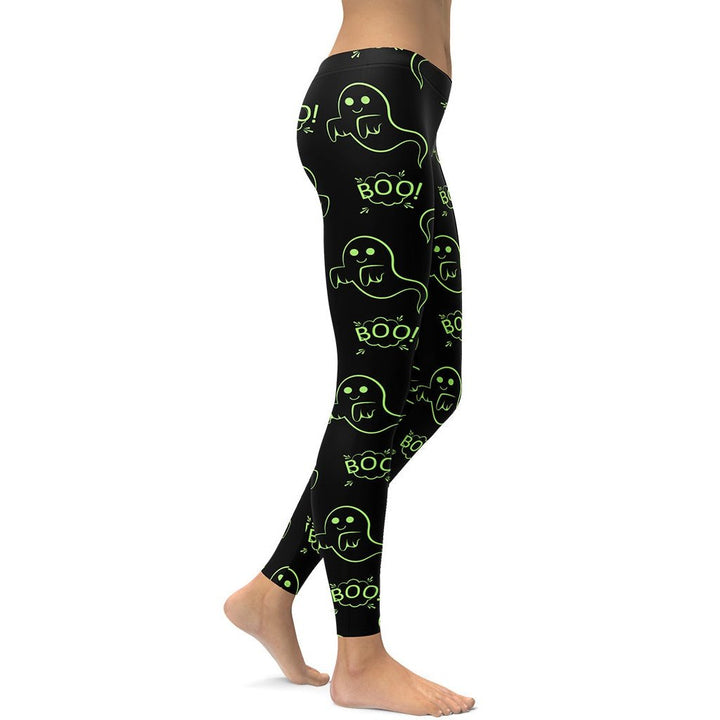 Leggings de Halloween Fantasmas Boo con estampado de fantasmas – imagen 4