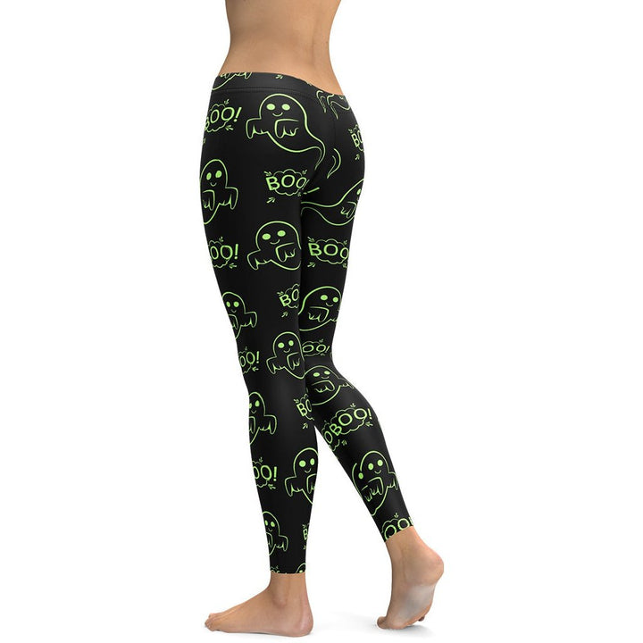 Leggings de Halloween Fantasmas Boo con estampado de fantasmas – imagen 2