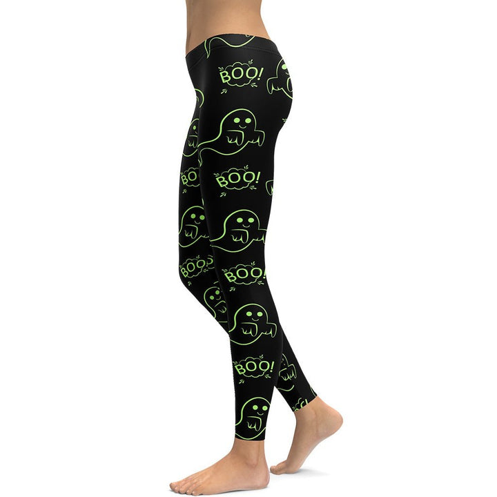 Leggings de Halloween Fantasmas Boo con estampado de fantasmas – imagen 1
