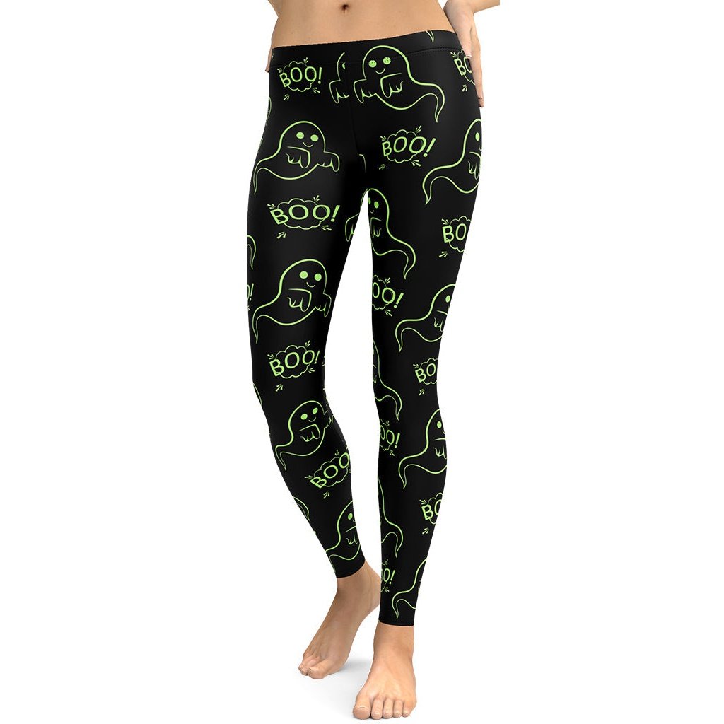 Leggings de Halloween Fantasmas Boo con estampado de fantasmas – imagen 5