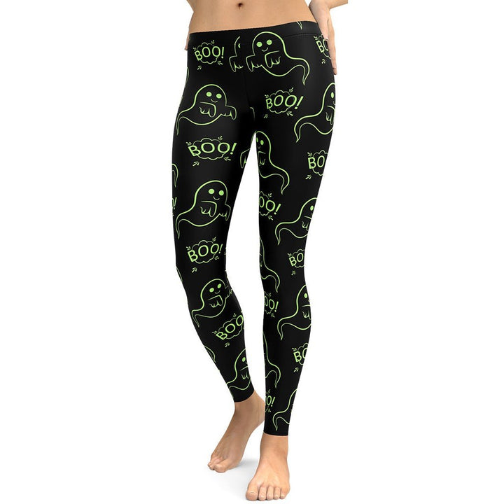 Leggings de Halloween Fantasmas Boo con estampado de fantasmas – imagen 5