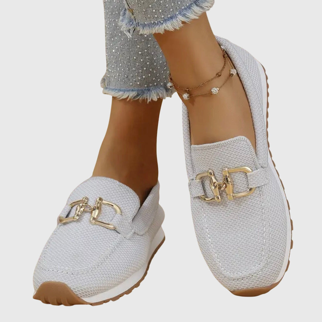 Susie | Zapatillas Ortopédicas Estilo Mocasín - Beige