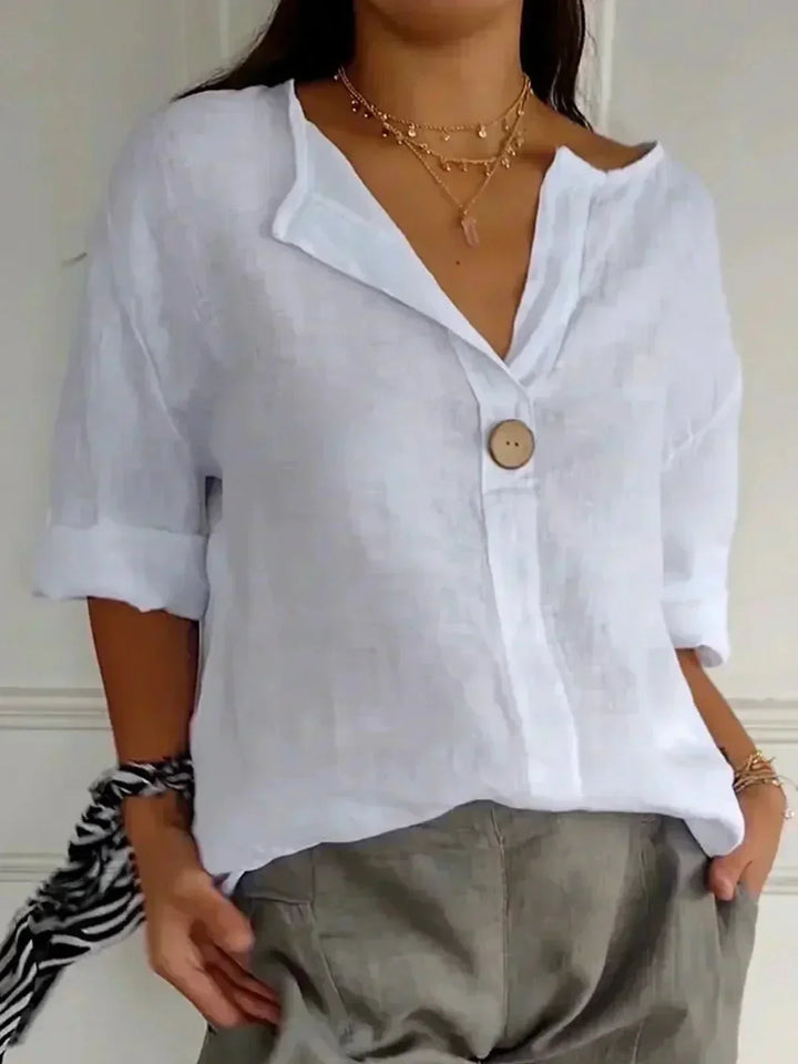 AVA | Blusa holgada con Cuello en V