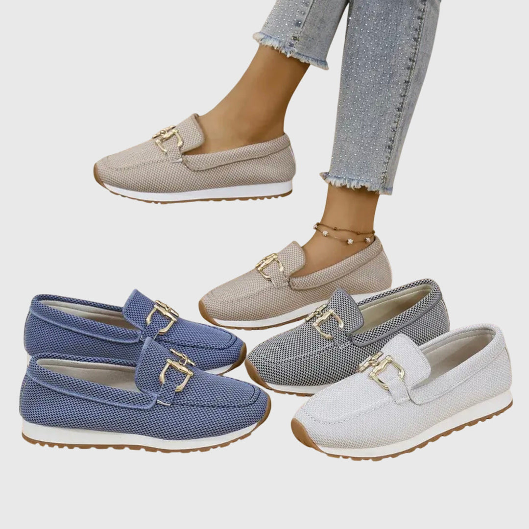 Susie | Zapatillas Ortopédicas Estilo Mocasín - Blanco