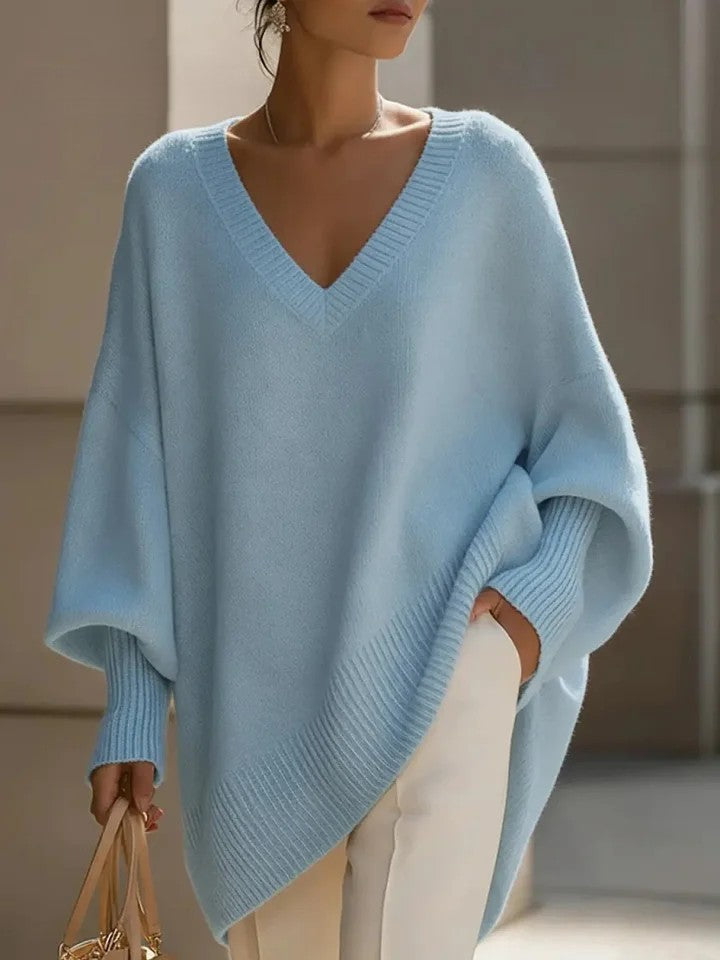 ALURA | Suéter con cuello pico de punto