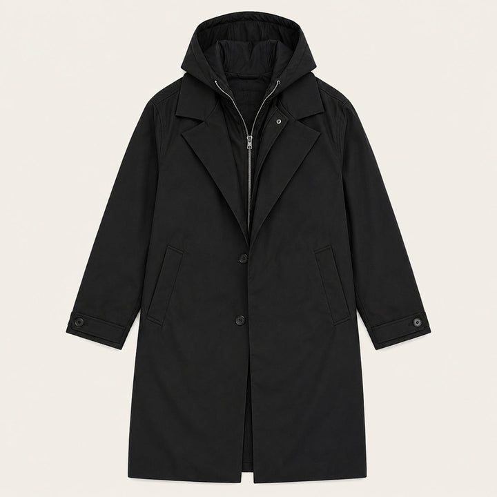 Donato | La Parka con Capucha Oldborough para Hombre – Abrigo Lluvioso Térmico y Impermeable