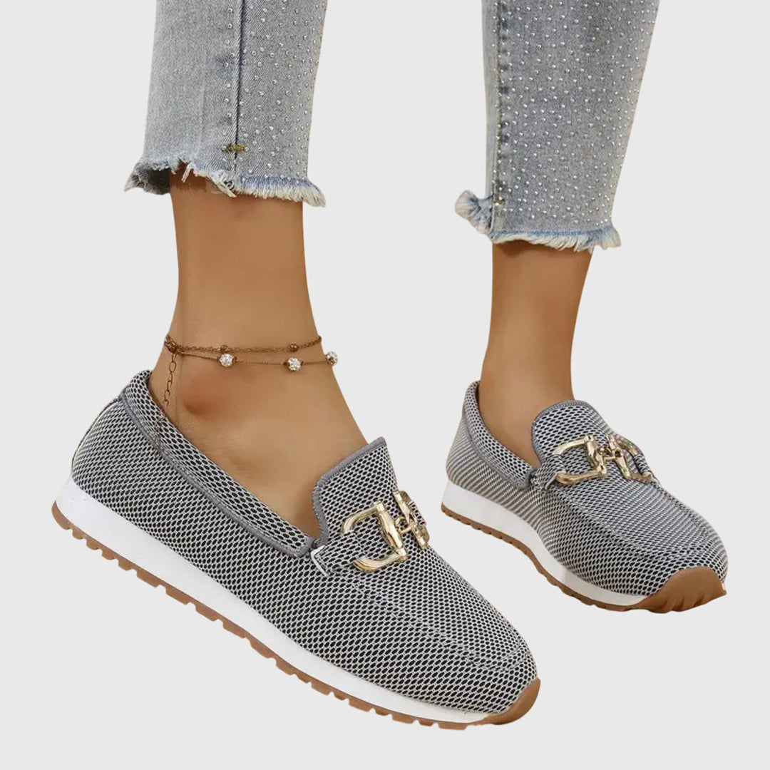 Susie | Zapatillas Ortopédicas Estilo Mocasín - Blanco
