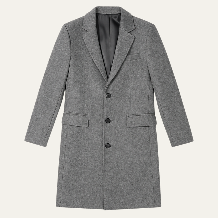 Ubaldo | El Abrigo de Lana Mezclada de Corte Simple para Hombre Ravenswood