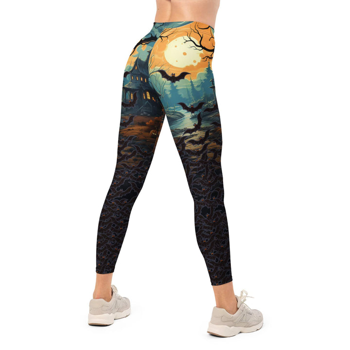 Leggings de Halloween Murciélagos con estampado de murciélagos – imagen 11