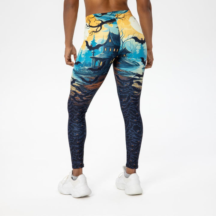 Leggings de Halloween Murciélagos con estampado de murciélagos – imagen 4