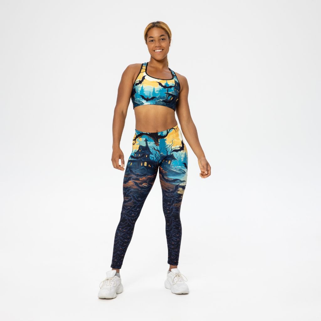Leggings de Halloween Murciélagos con estampado de murciélagos – imagen 3