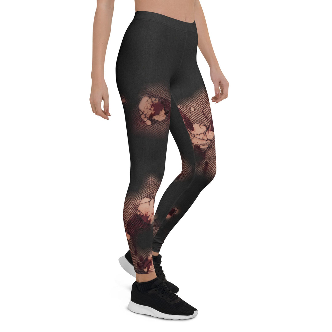 Leggings de Halloween Flores Fantasma con estampado de flores fantasma – imagen 9