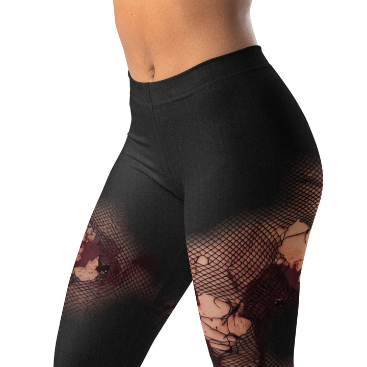 Leggings de Halloween Flores Fantasma con estampado de flores fantasma – imagen 2