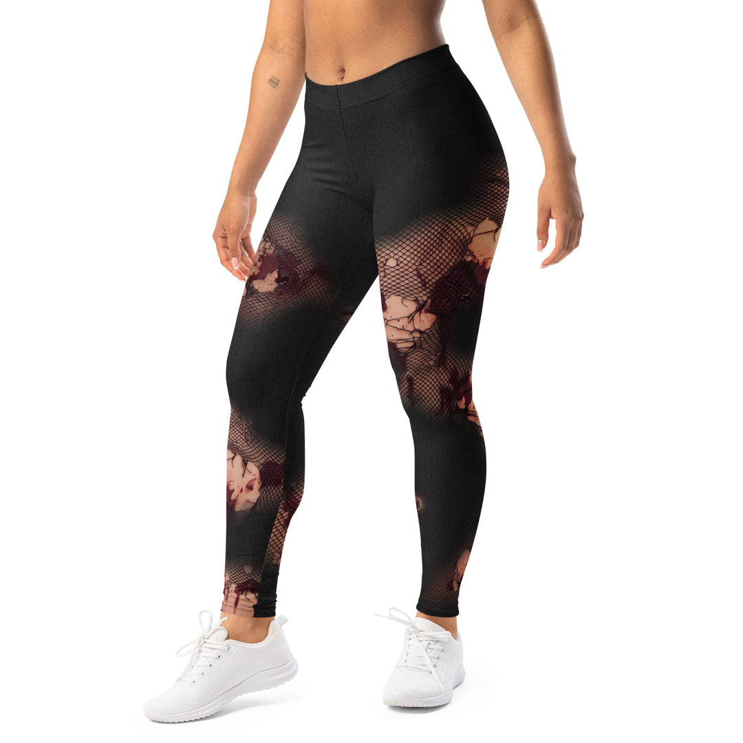 Leggings de Halloween Flores Fantasma con estampado de flores fantasma – imagen 3