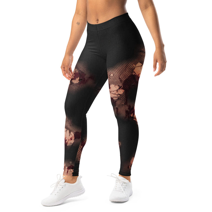Leggings de Halloween Flores Fantasma con estampado de flores fantasma – imagen 3