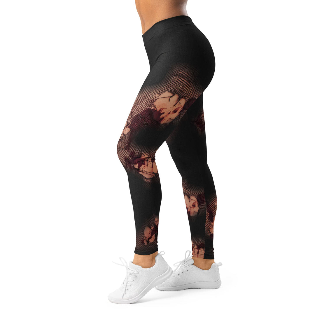 Leggings de Halloween Flores Fantasma con estampado de flores fantasma – imagen 4