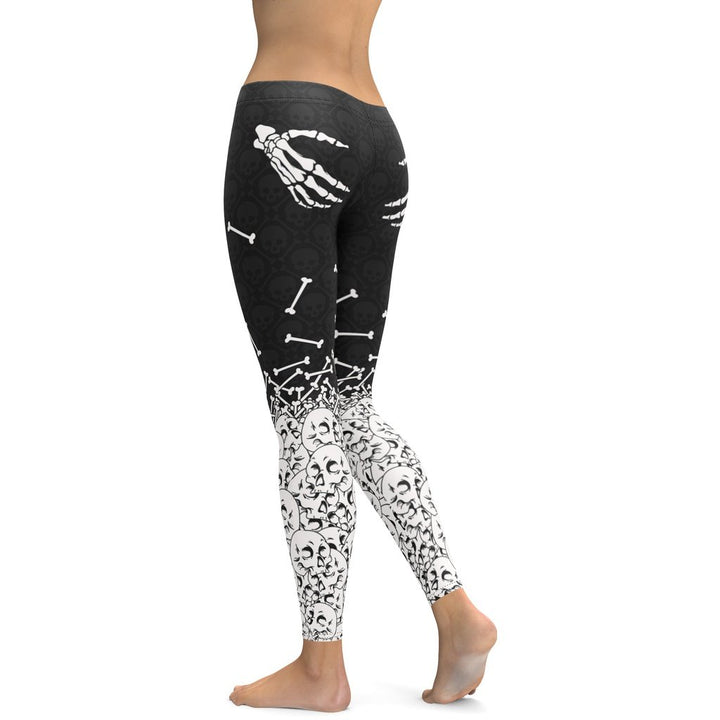 Leggings de Halloween Manos de Esqueleto con estampado de manos de esqueleto – imagen 5