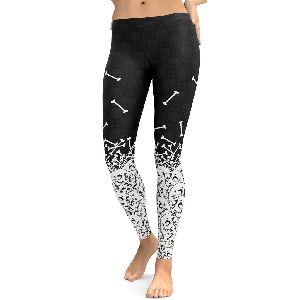 Leggings de Halloween Manos de Esqueleto con estampado de manos de esqueleto – imagen 2