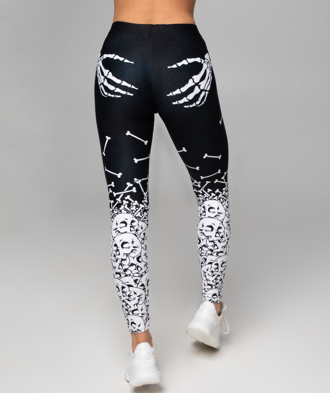 Leggings de Halloween Manos de Esqueleto con estampado de manos de esqueleto – imagen 3
