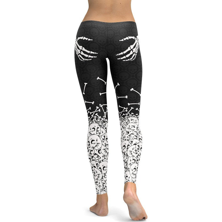Leggings de Halloween Manos de Esqueleto con estampado de manos de esqueleto – imagen 1