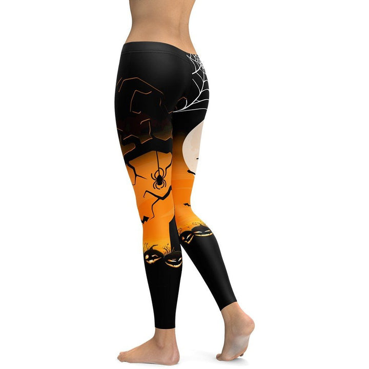 Leggings de Halloween Noche de Luna con estampado nocturno con motivos de Halloween – imagen 6