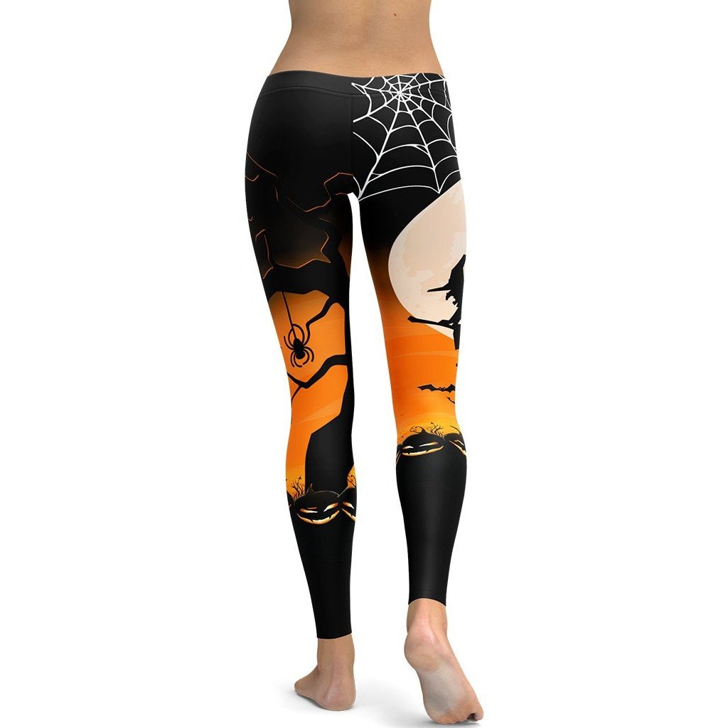 Leggings de Halloween Noche de Luna con estampado nocturno con motivos de Halloween – imagen 7