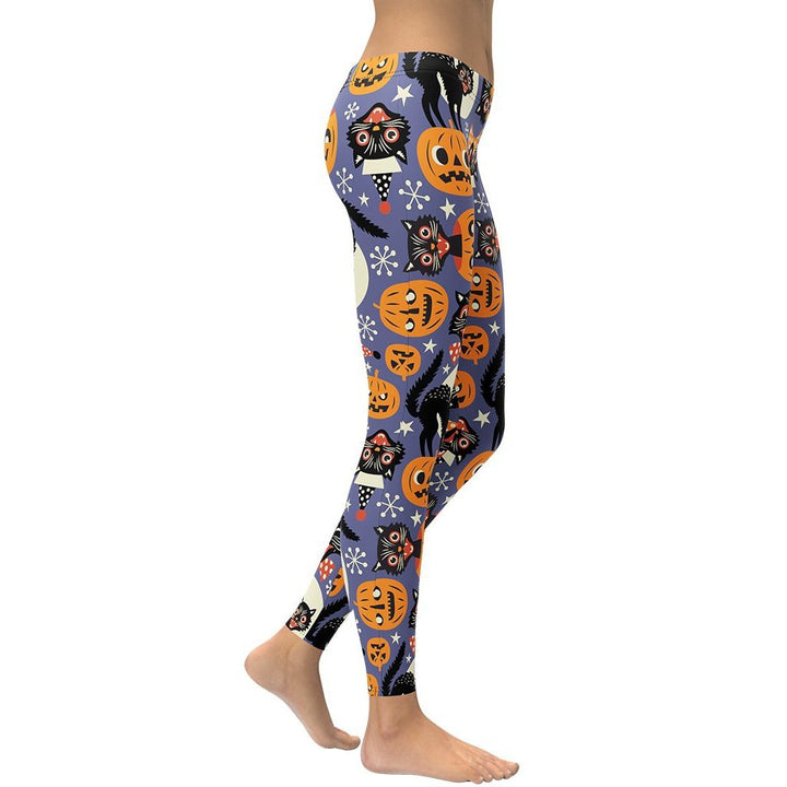 Leggings de Halloween Clásico de Halloween con estampado clásico de Halloween – imagen 4
