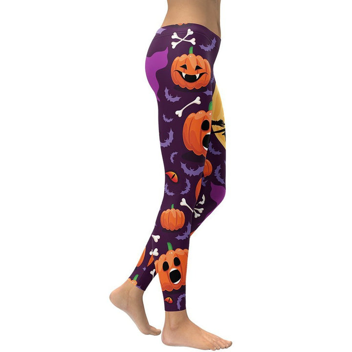 Leggings de Halloween Bruja Mística con estampado de brujería – imagen 4