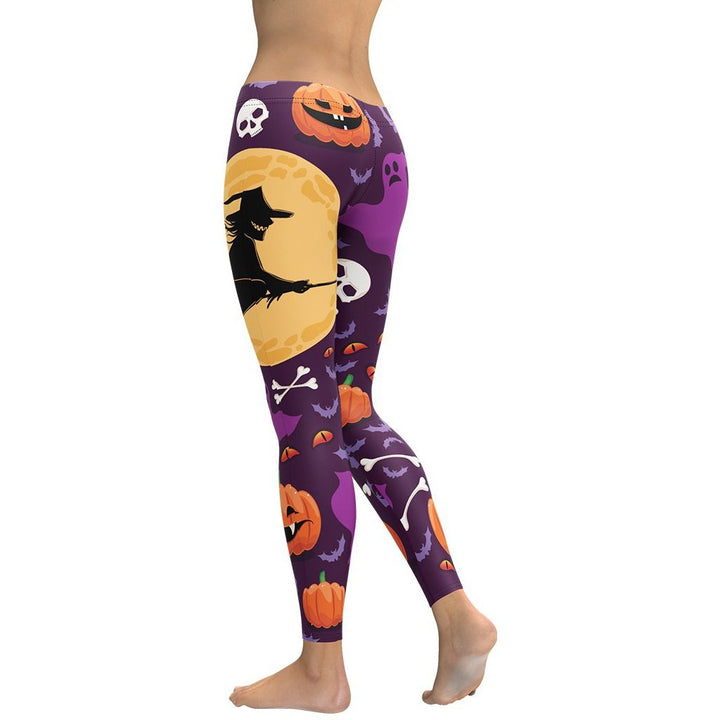 Leggings de Halloween Bruja Mística con estampado de brujería – imagen 2