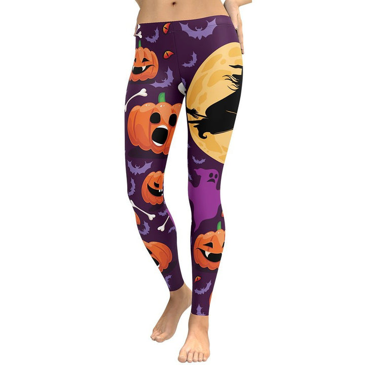 Leggings de Halloween Bruja Mística con estampado de brujería – imagen 5