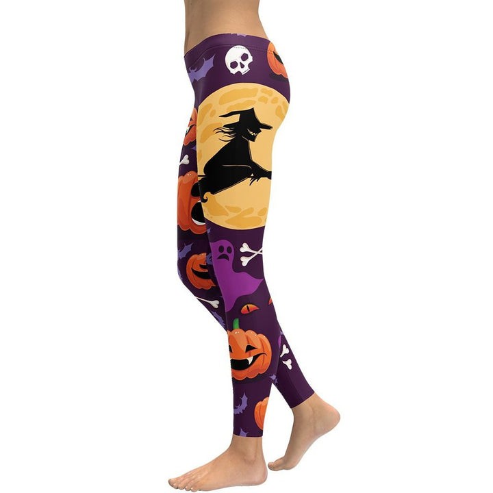 Leggings de Halloween Bruja Mística con estampado de brujería – imagen 1