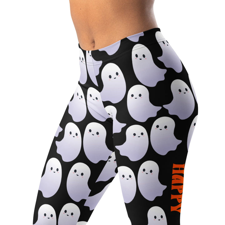 Leggings de Halloween Feliz Halloween con estampado de brujas y calabazas – imagen 10