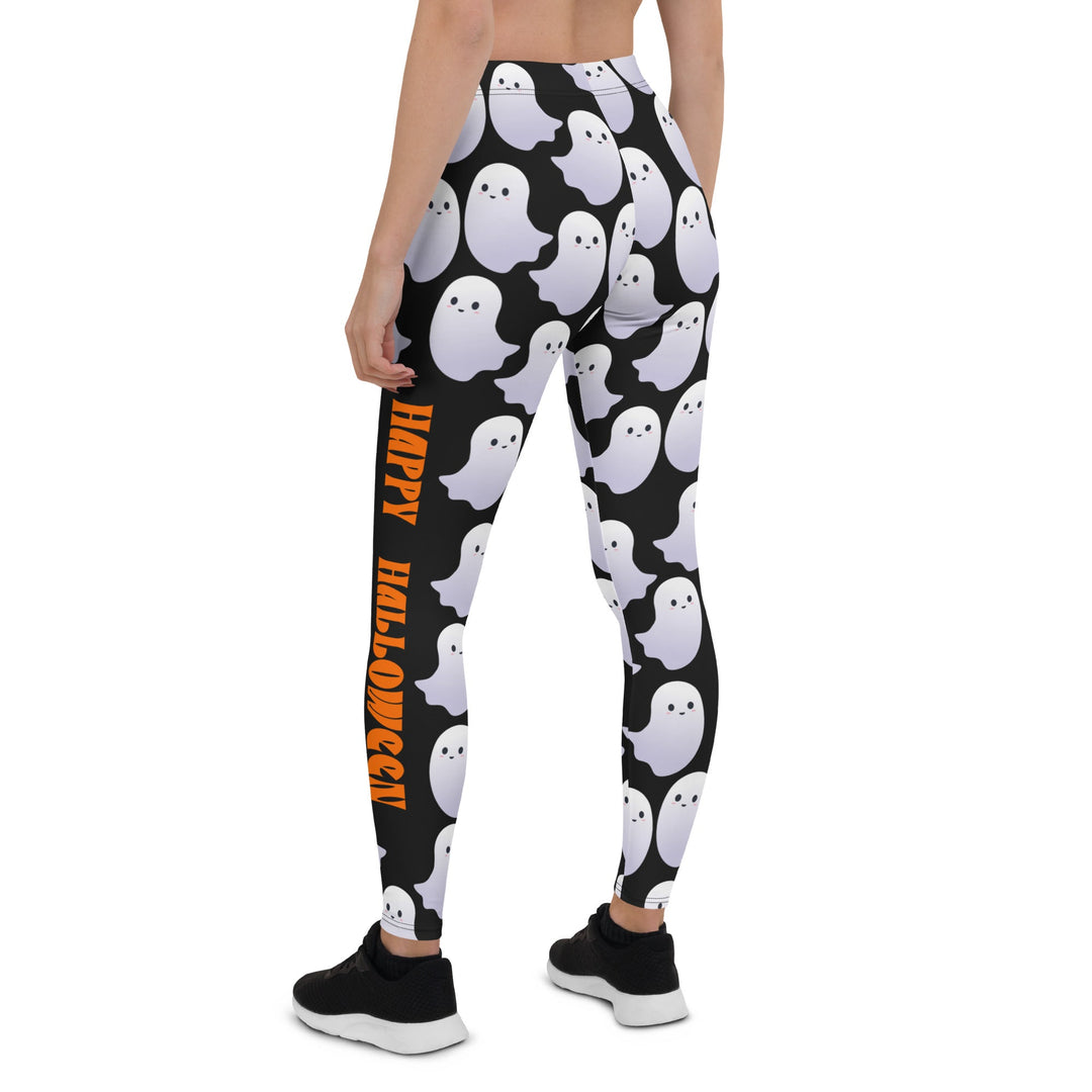 Leggings de Halloween Feliz Halloween con estampado de brujas y calabazas – imagen 8